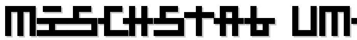 Mischstab Umbrella Patina font
